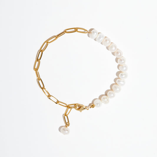 Half Chain Pearl Bracelet