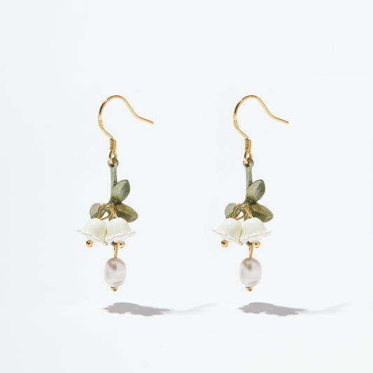 Lily Of The Valley Pearl Earrings