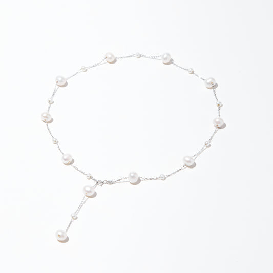 Starry Stars Pearl Necklace