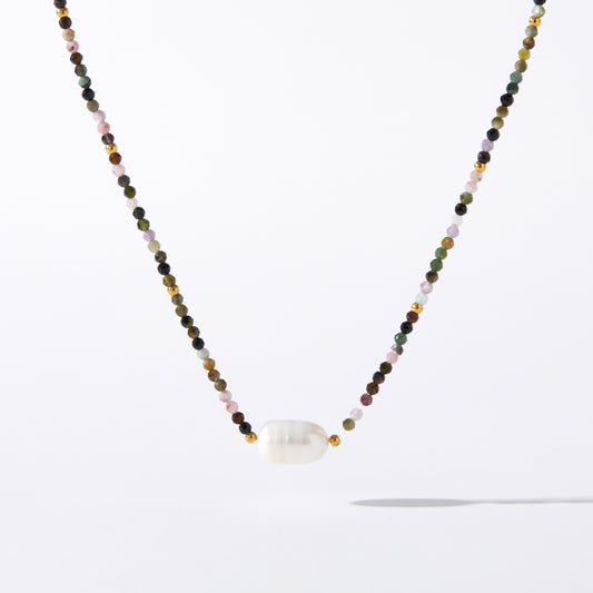 Tourmaline Pearl Necklace