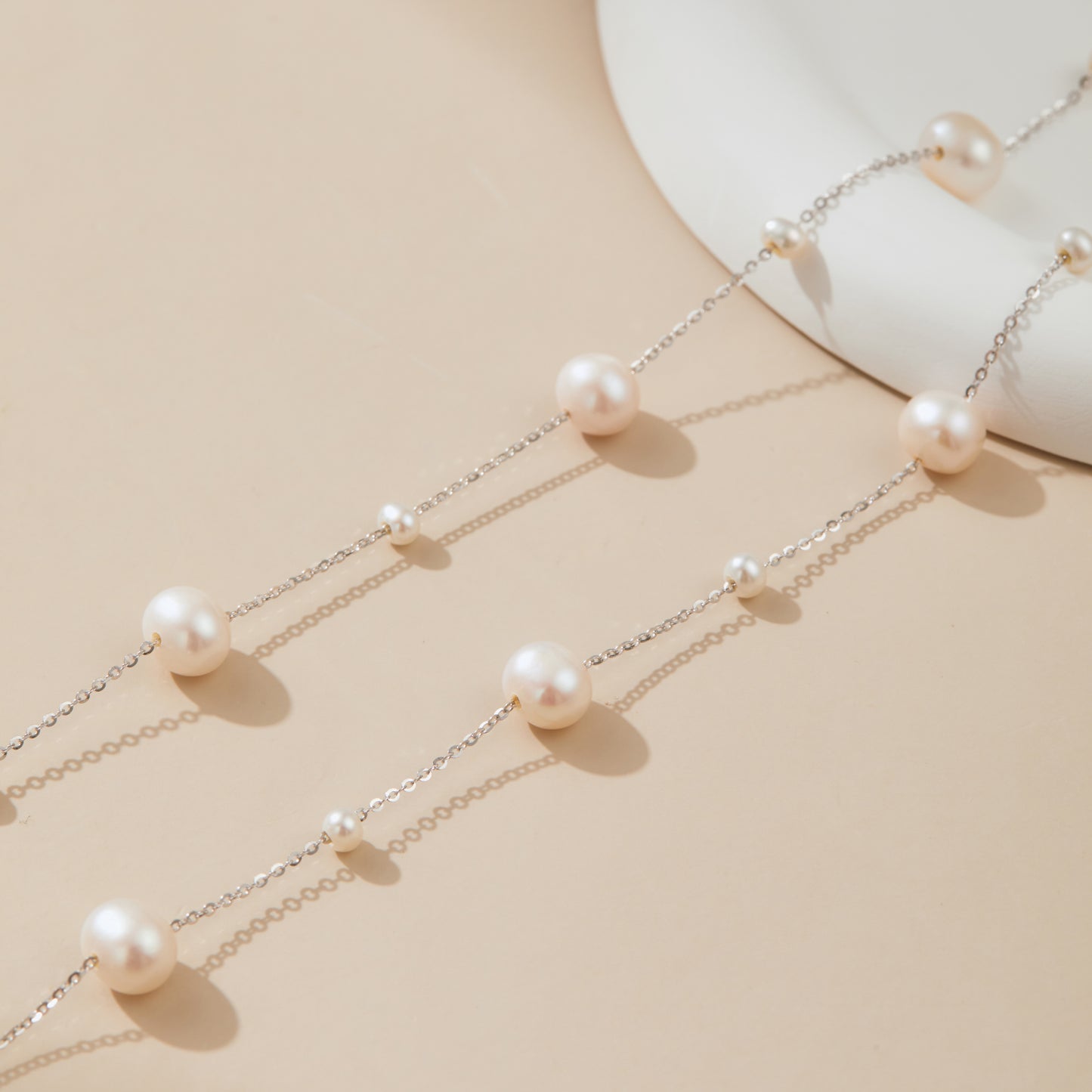 Starry Stars Pearl Necklace