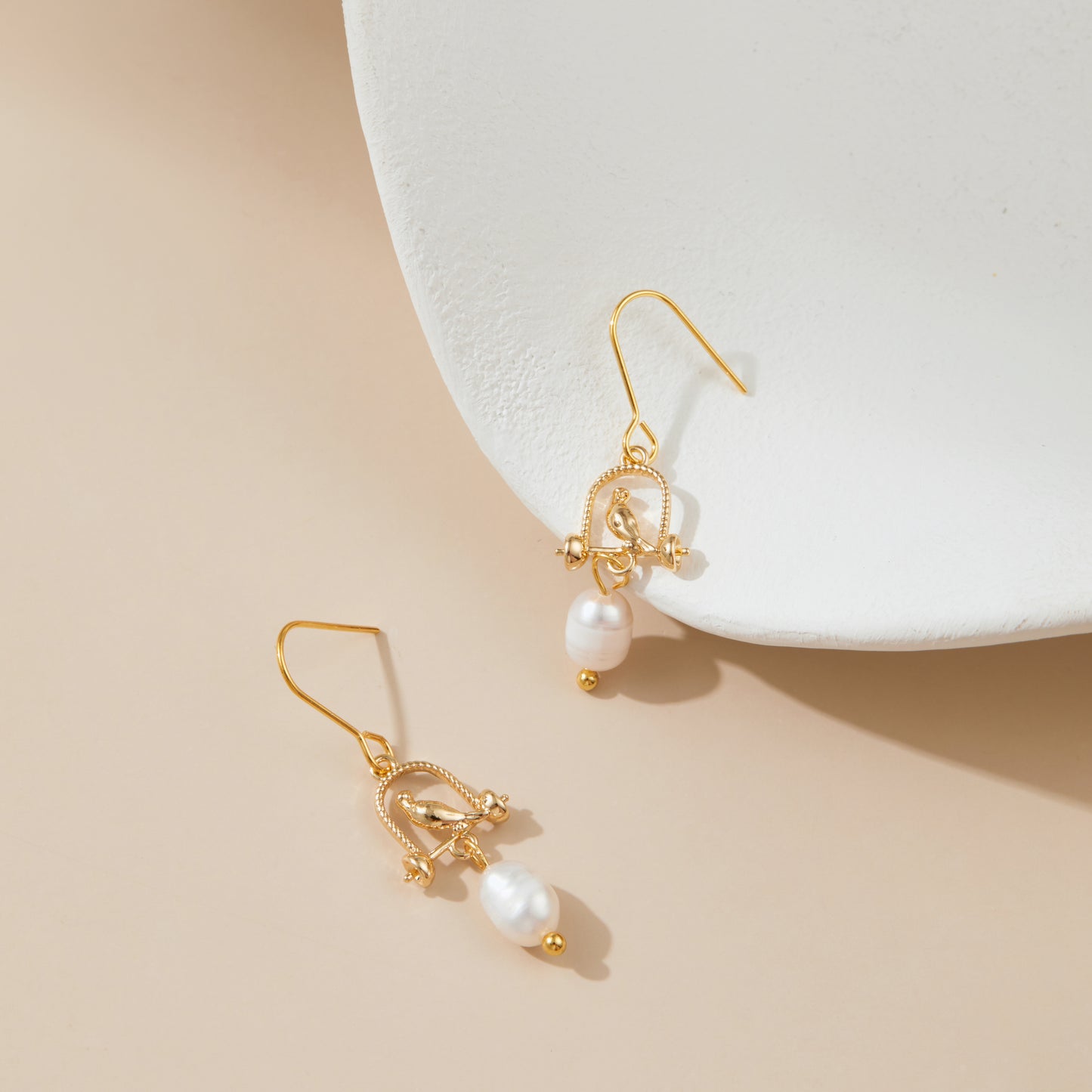 Birdie Pearl Earrings