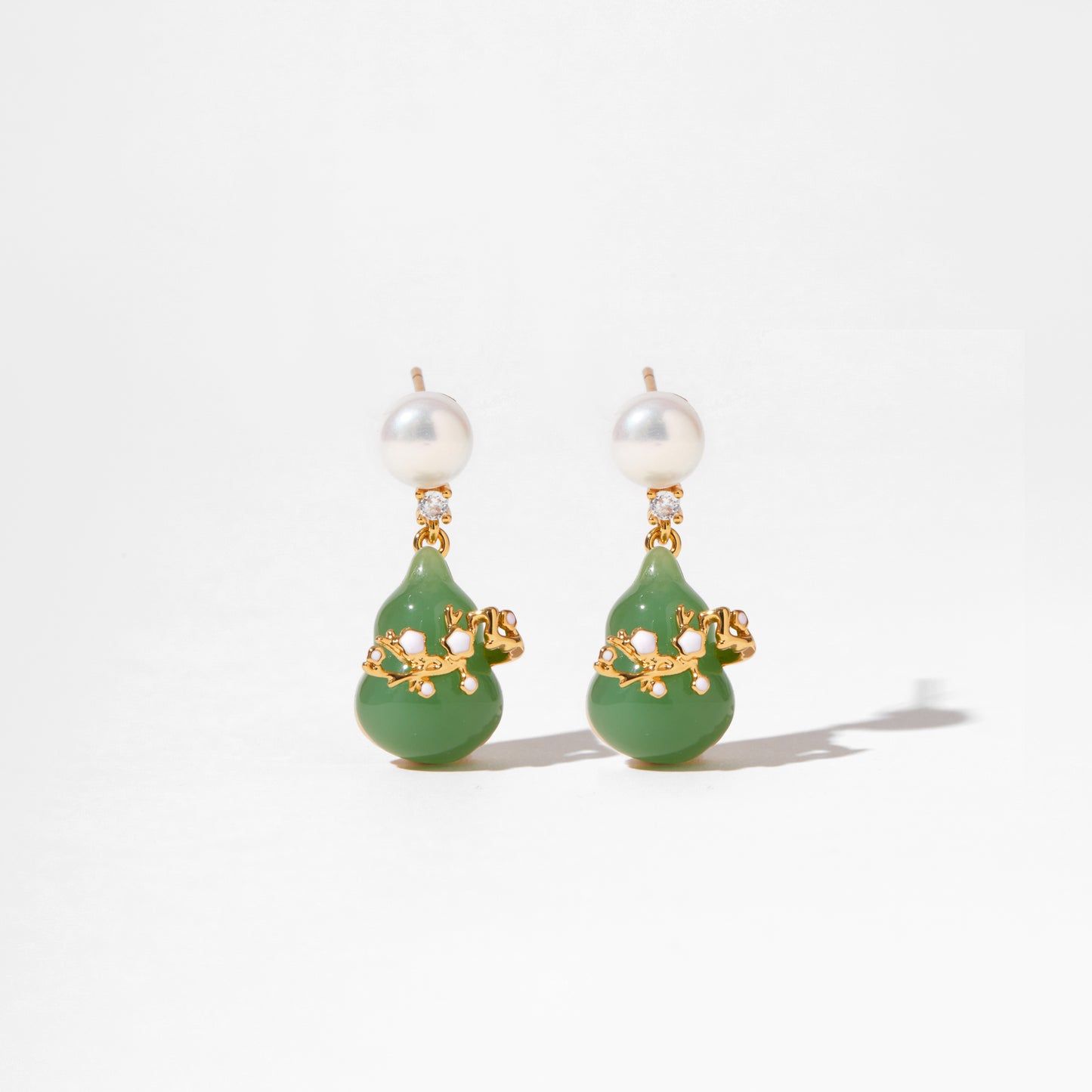 Plum Blossom Gourd Healing Earrings