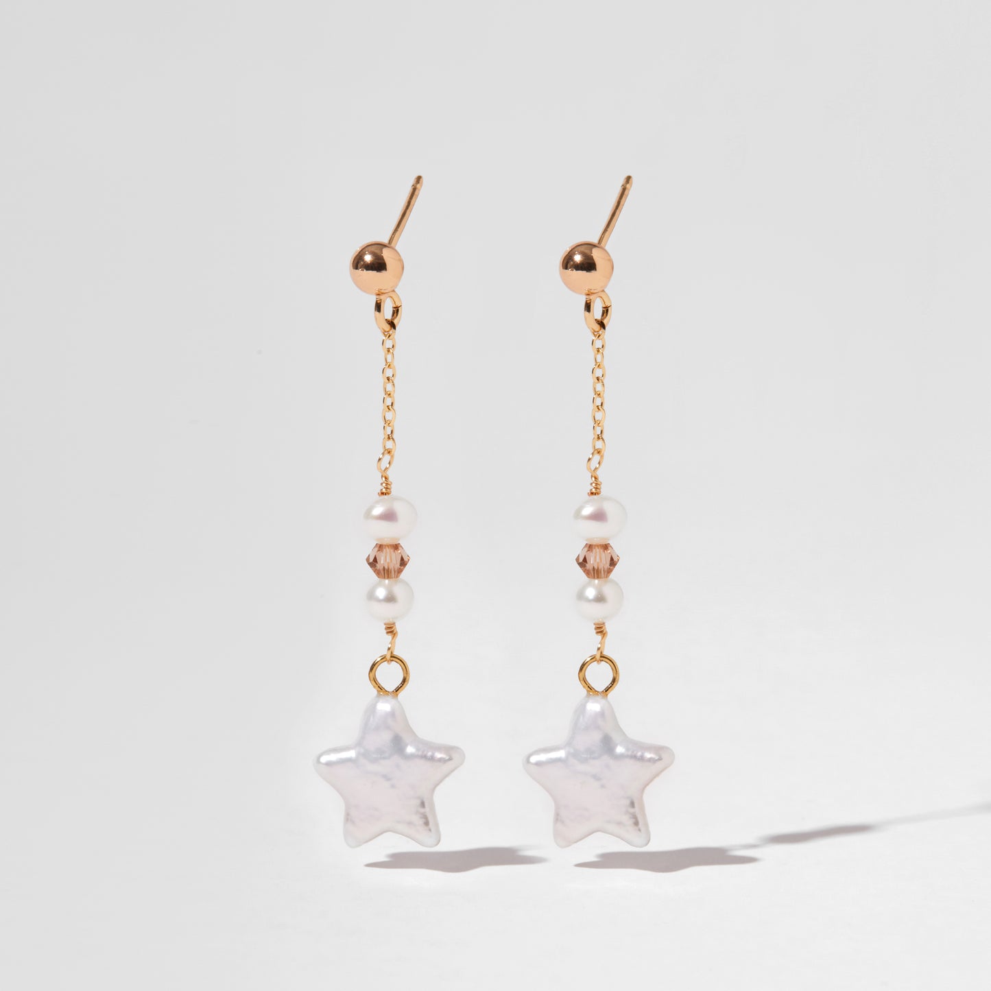 Shooting Star Pearl Earrings