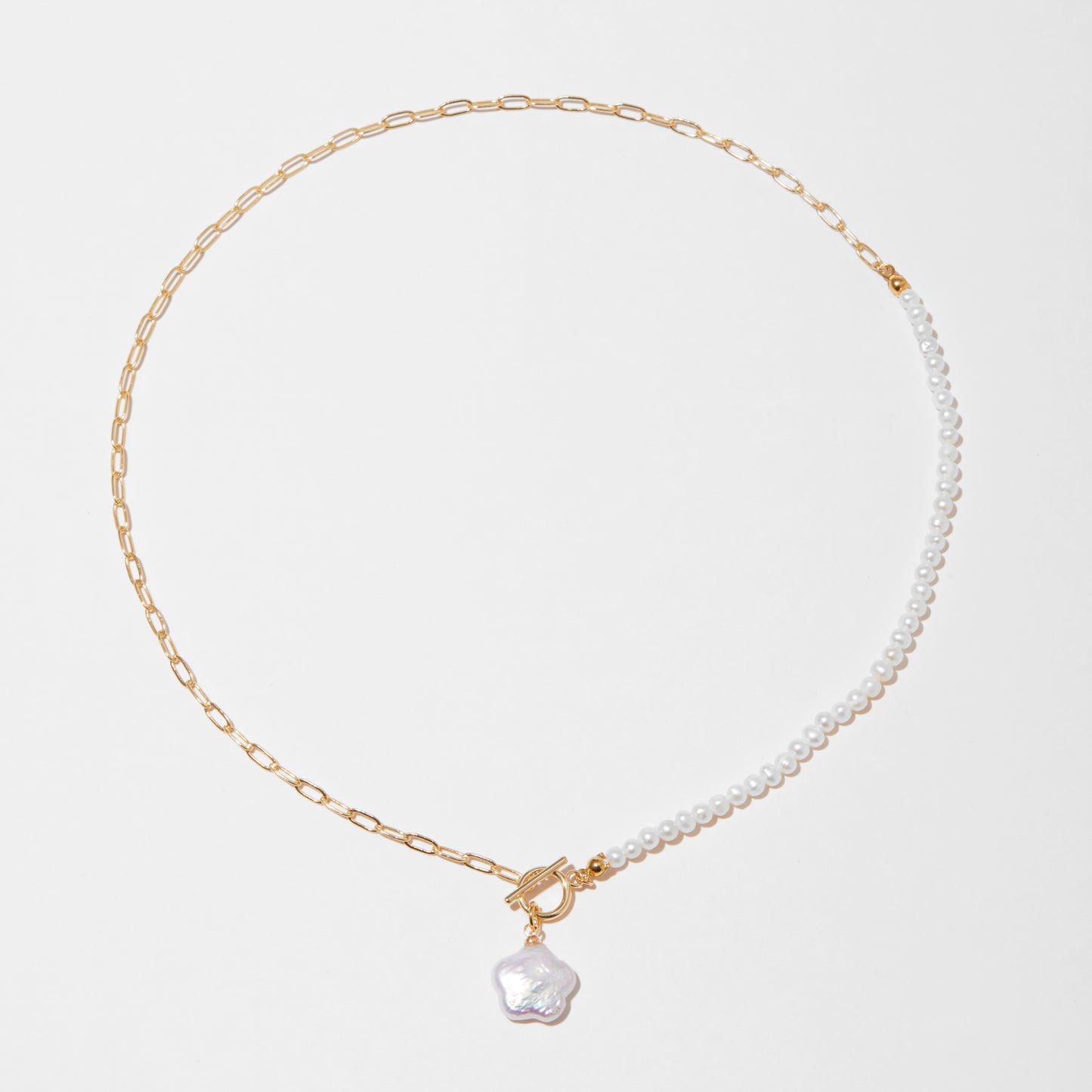 Half-half Star Baroque Pearl Necklace