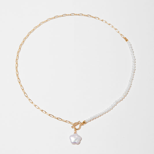 Half-half Star Baroque Pearl Necklace
