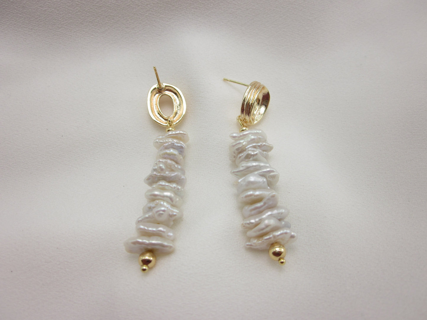 Stacked Baroque Cascade Earrings