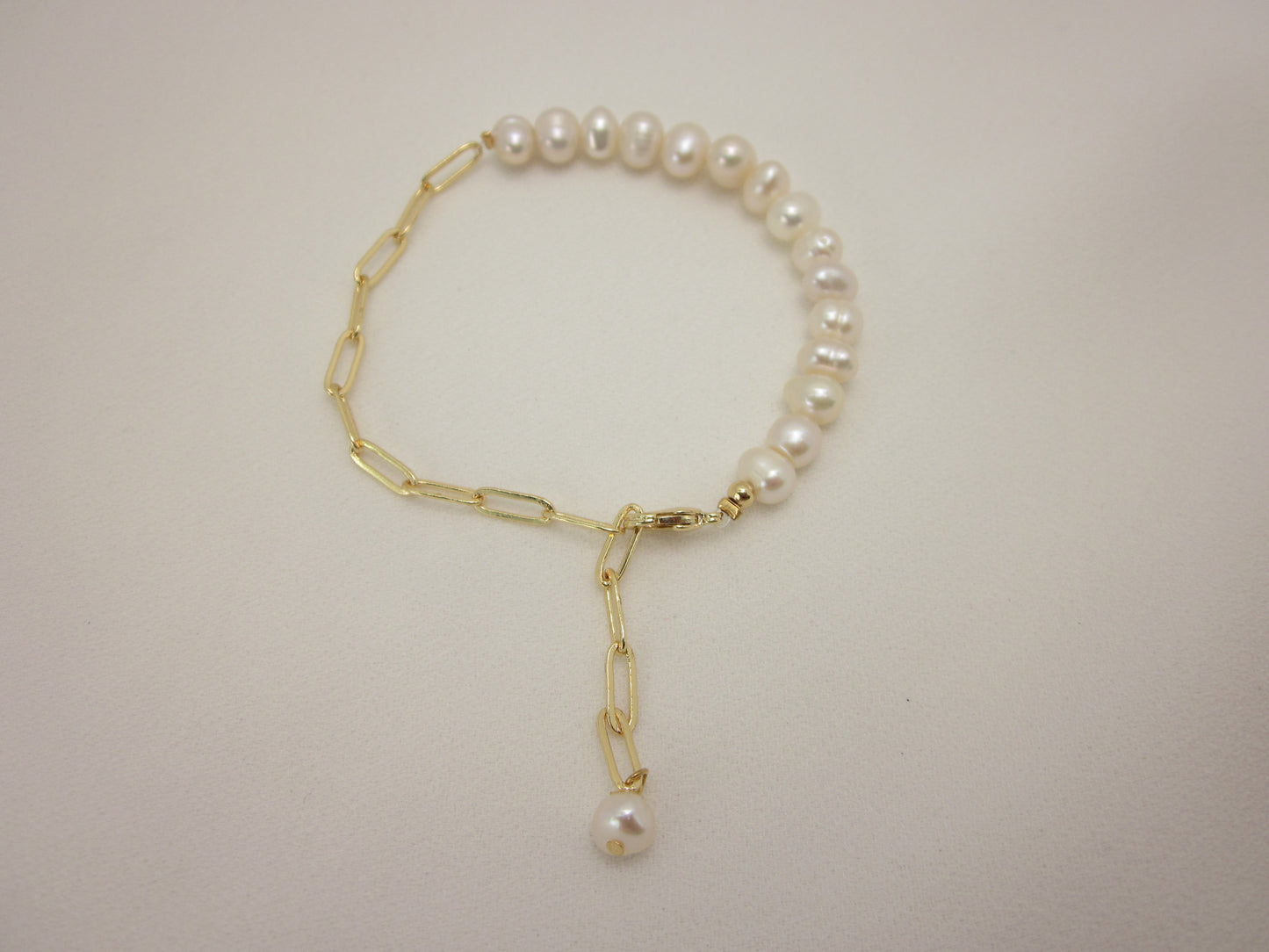 Half Chain Pearl Bracelet