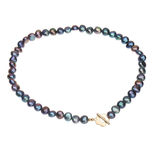 Funky Color Baroque Pearl Choker