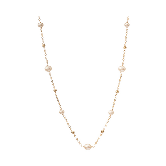 Starry Stars Pearl Necklace