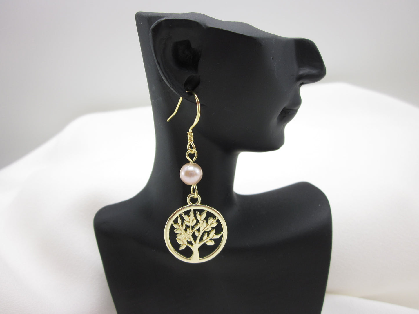 Tree of Life Pearl Earrings