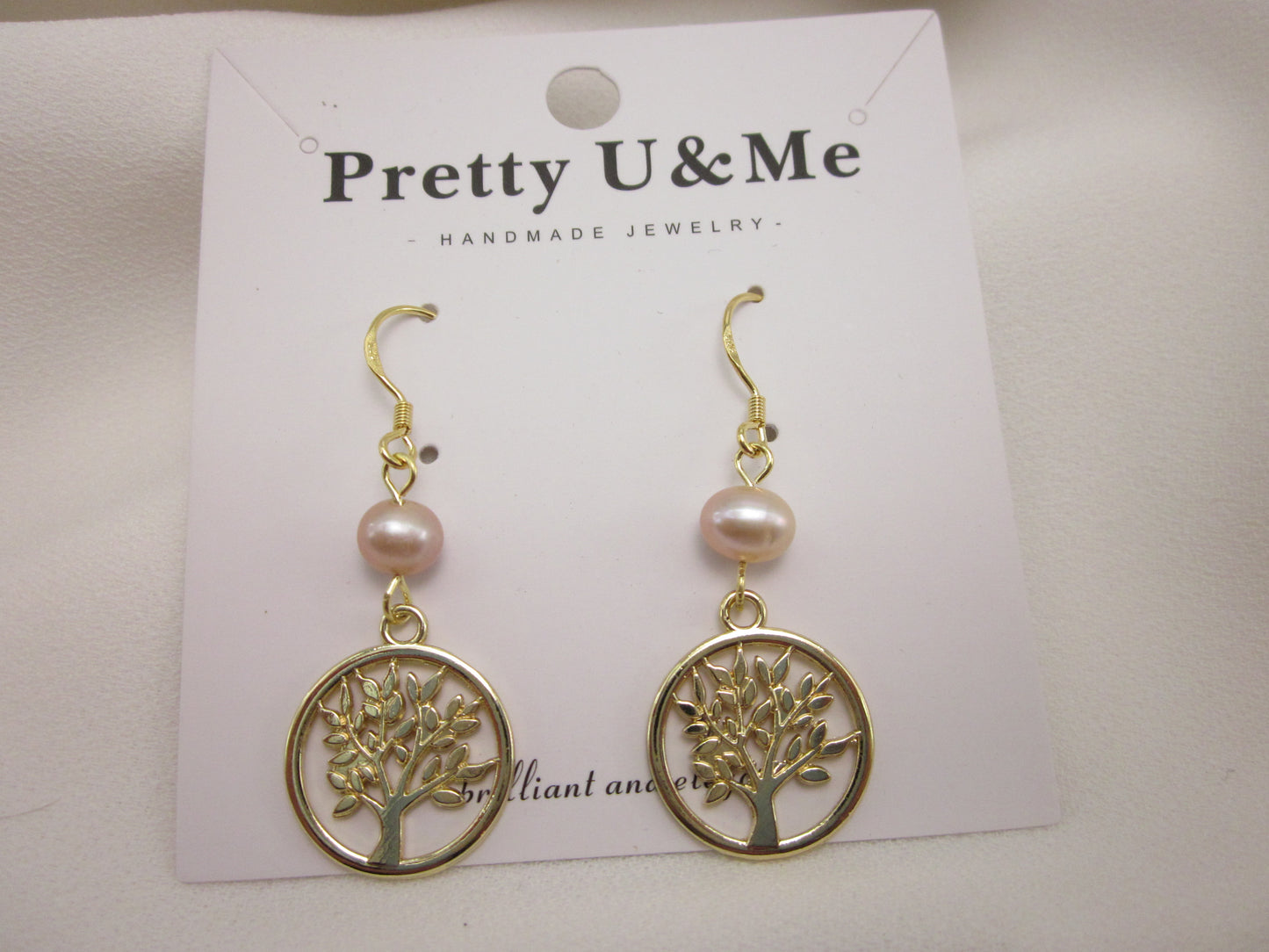 Tree of Life Pearl Earrings