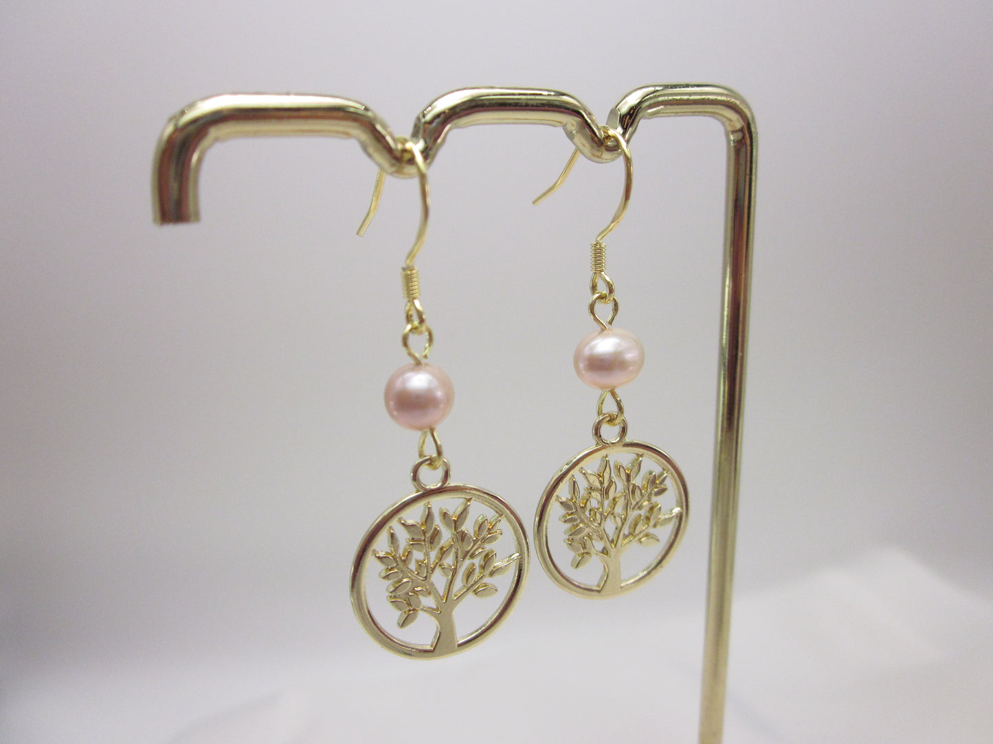 Tree of Life Pearl Earrings