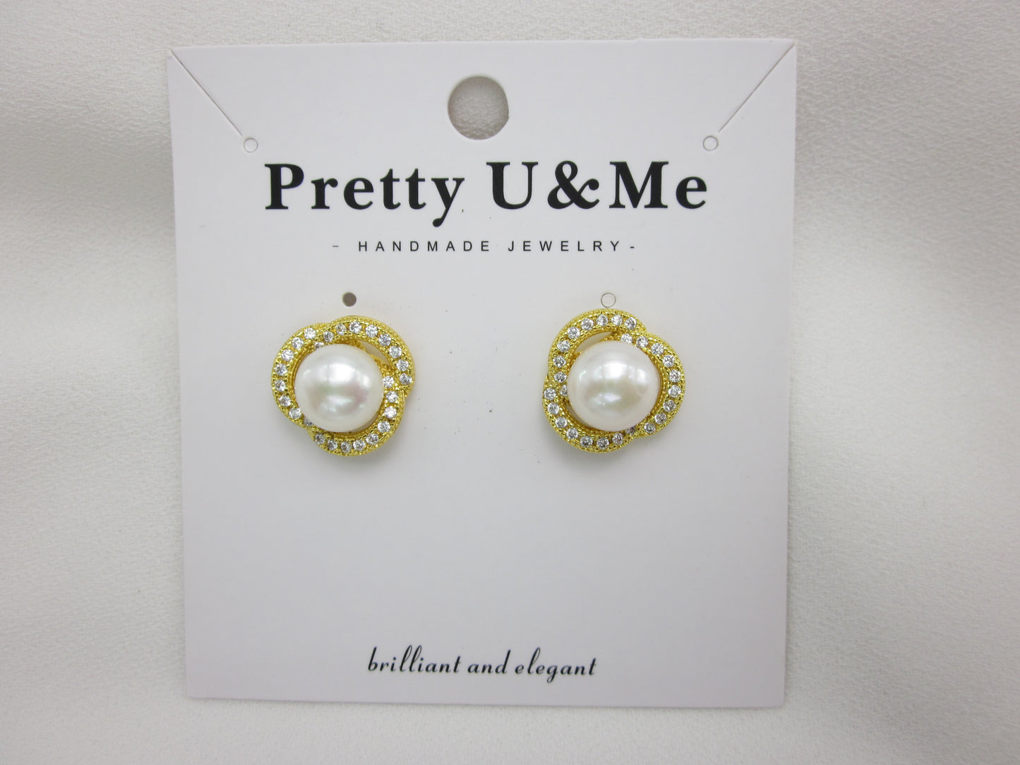 Gilded Nest Pearl Studs