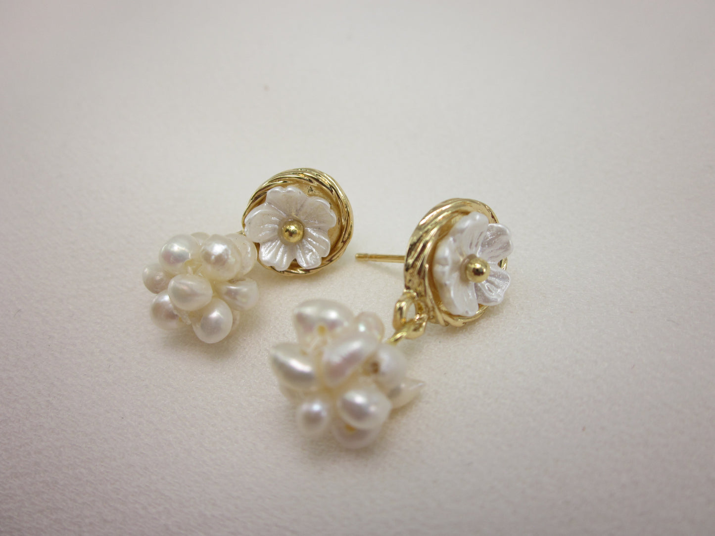 Hydrangea Pearl Earrings