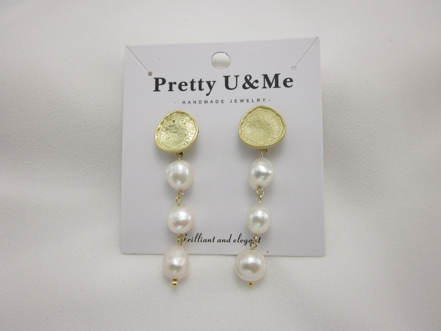 Triple Pearl Symphony Earrings