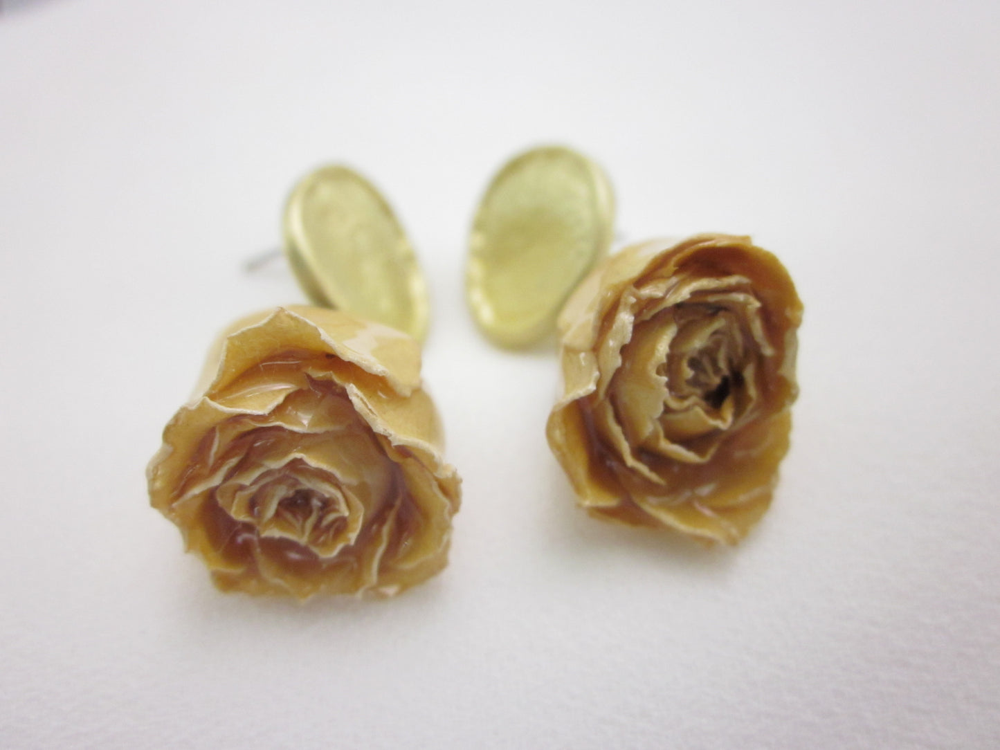 Dried Rose Earrings