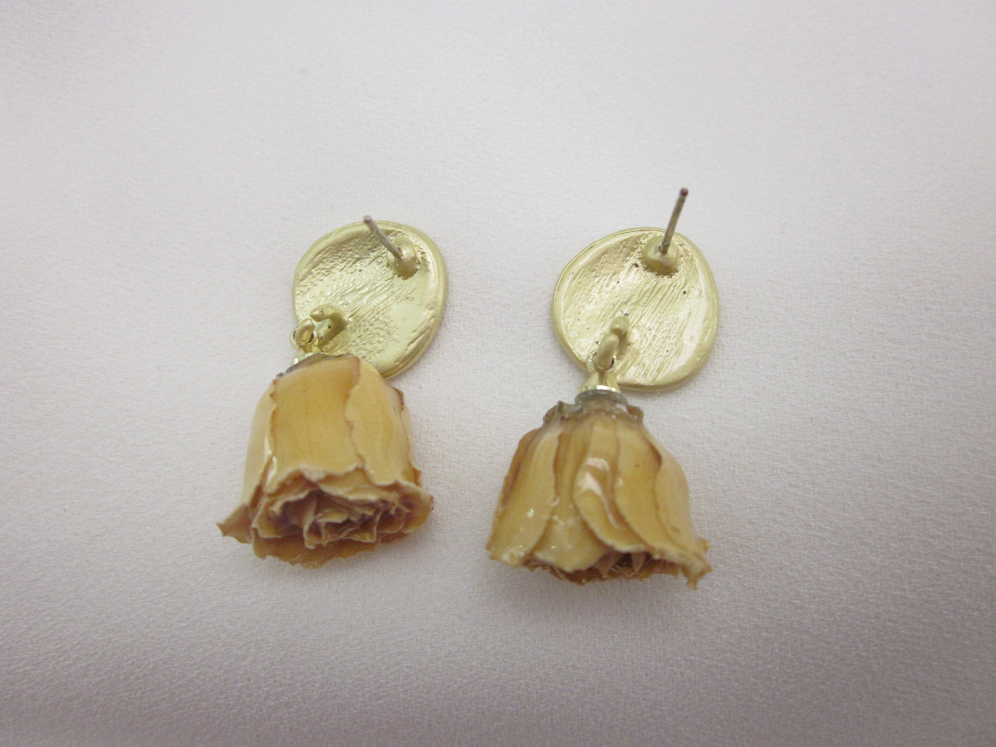 Dried Rose Earrings