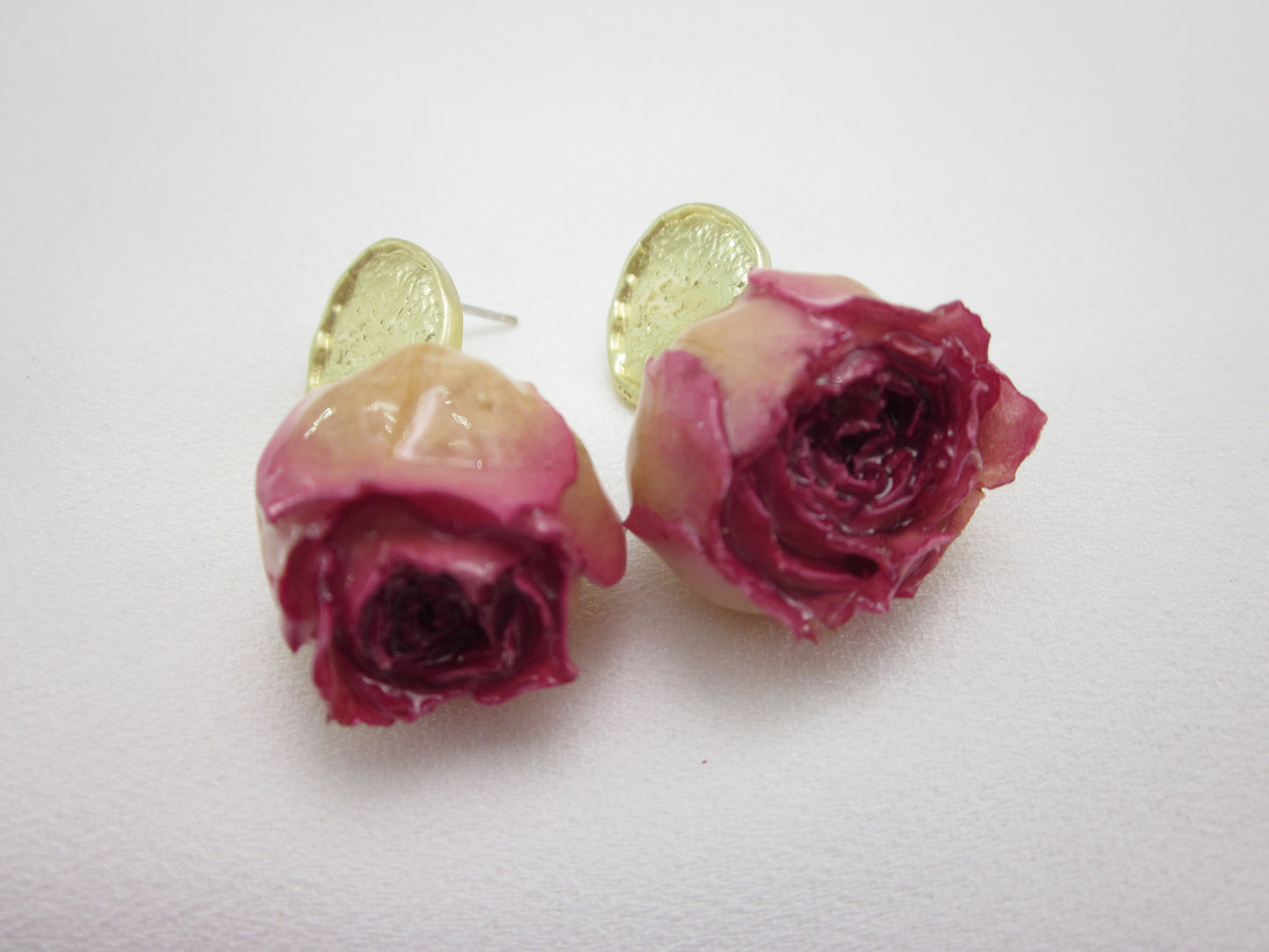 Dried Rose Earrings