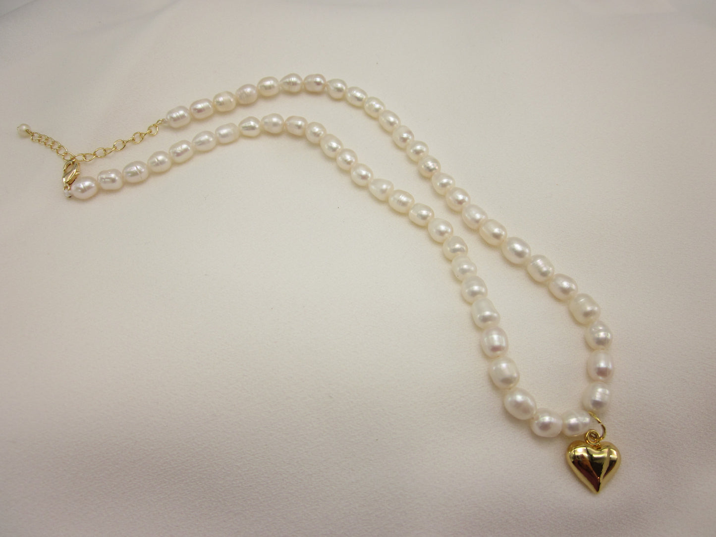 Heart of love pearl necklace