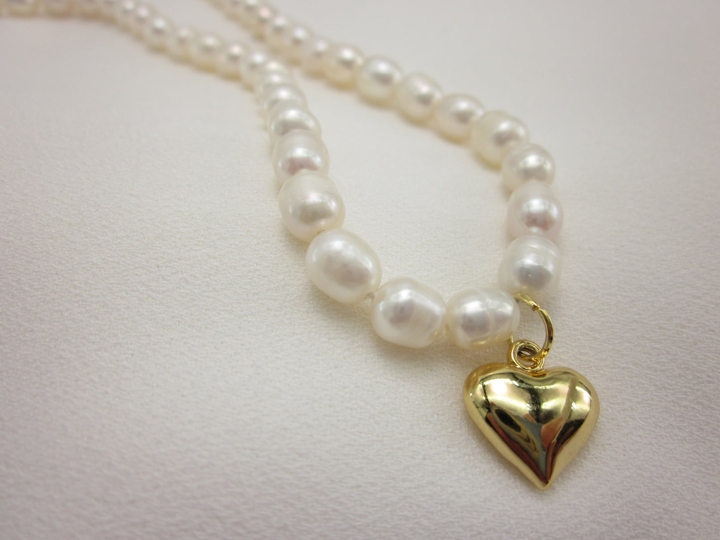 Heart of love pearl necklace