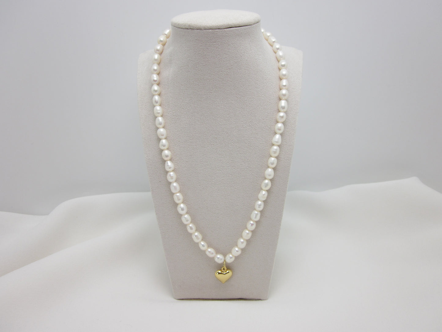 Heart of love pearl necklace