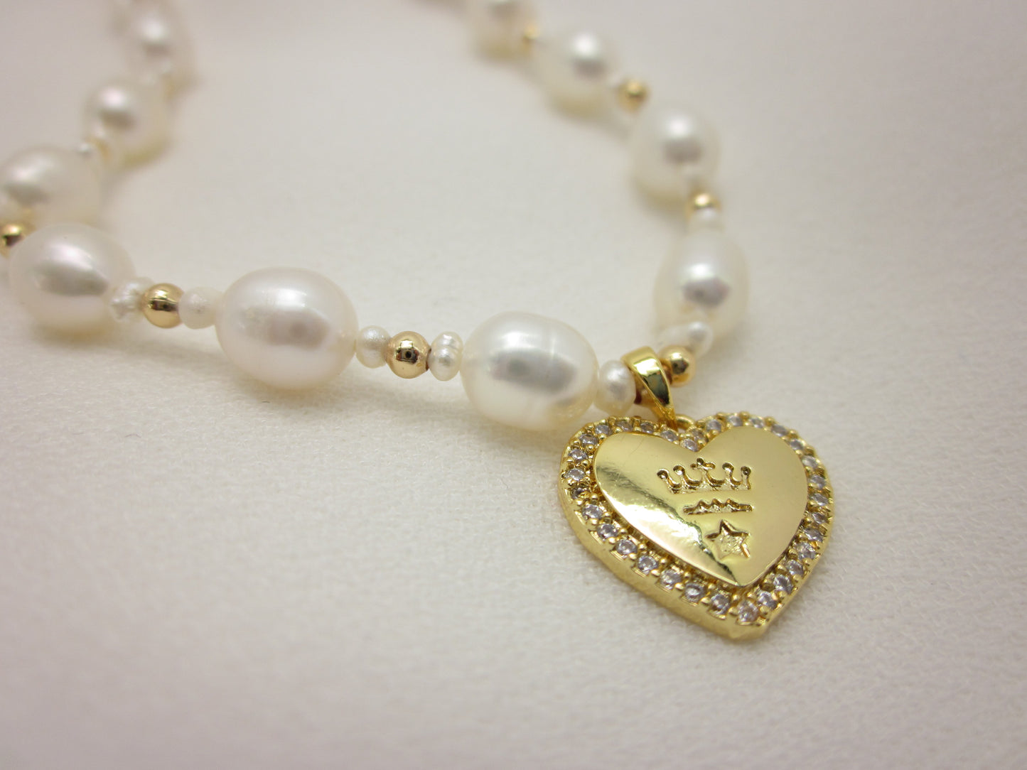 Love Pendant Pearl Necklace