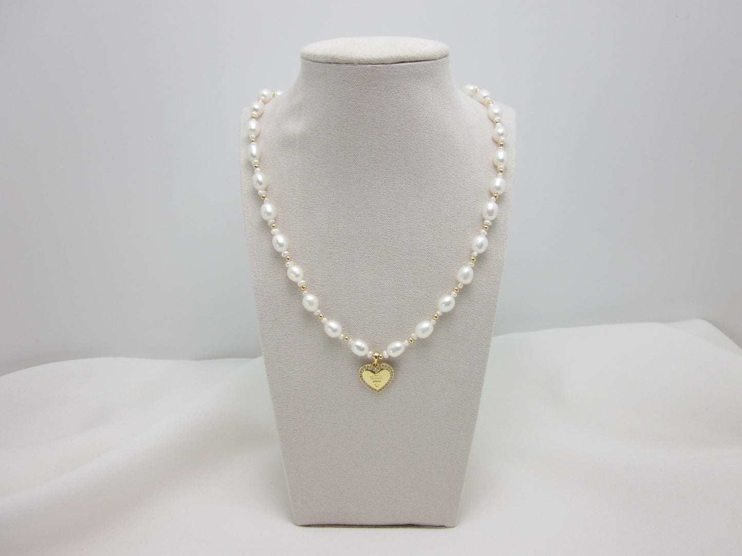 Love Pendant Pearl Necklace