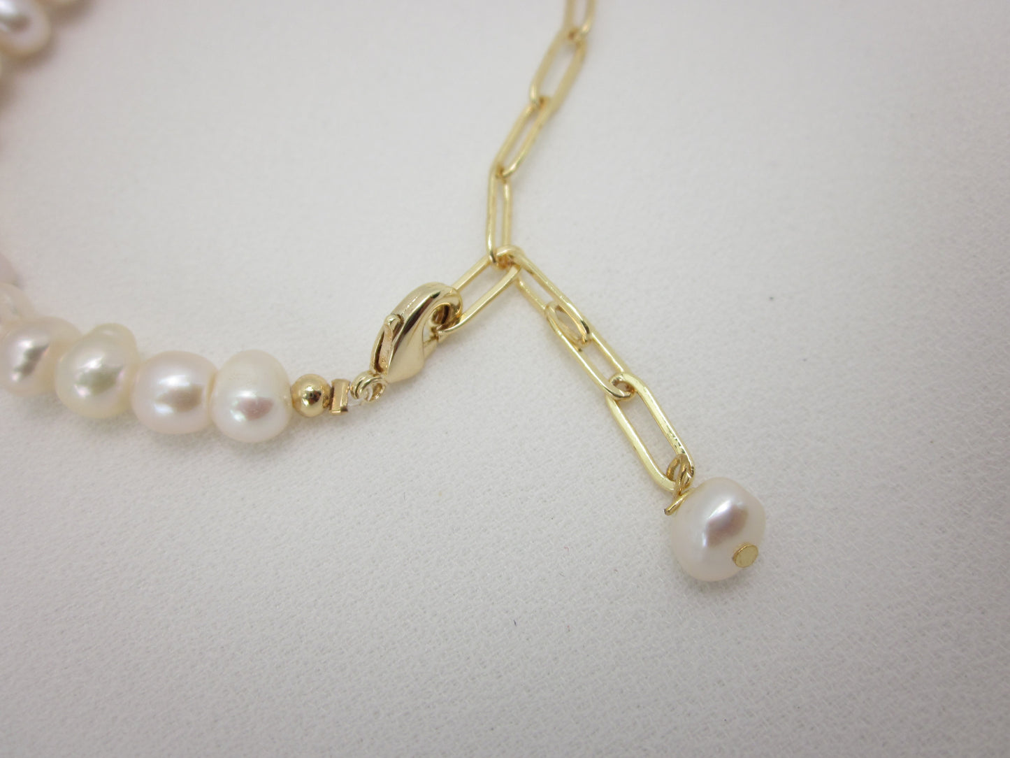 Half Chain Pearl Bracelet