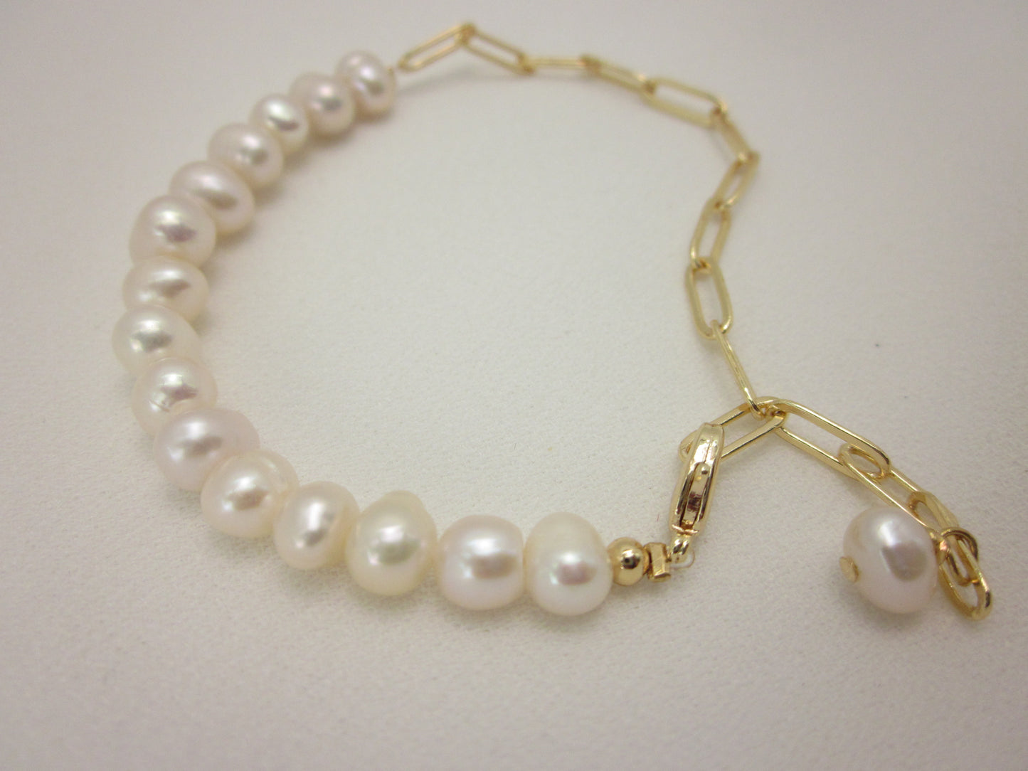 Half Chain Pearl Bracelet