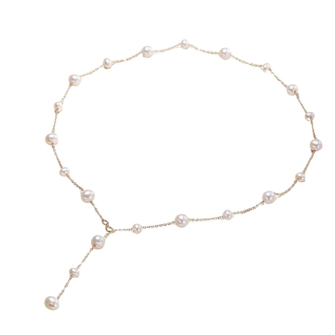 Starry Stars Pearl Necklace