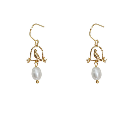 Birdie Pearl Earrings