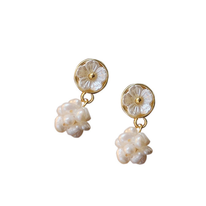 Hydrangea Pearl Earrings