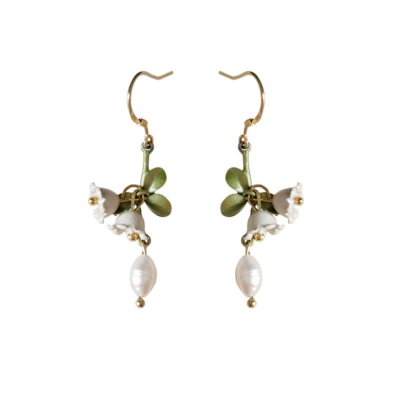 Lily Of The Valley Pearl Earrings